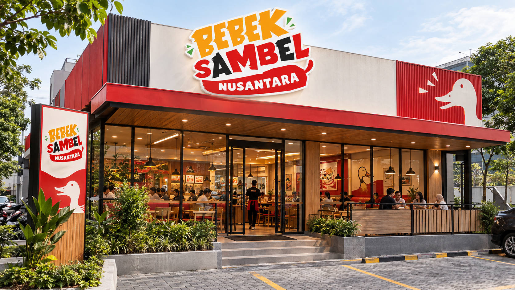 Restoran Bebek Sambel Nusantara Modern